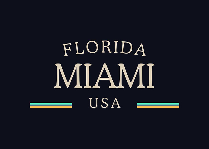 Florida Miami USA Midnight