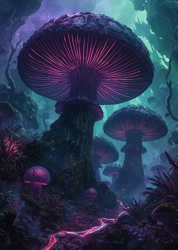 Mystical Mushroom Forest