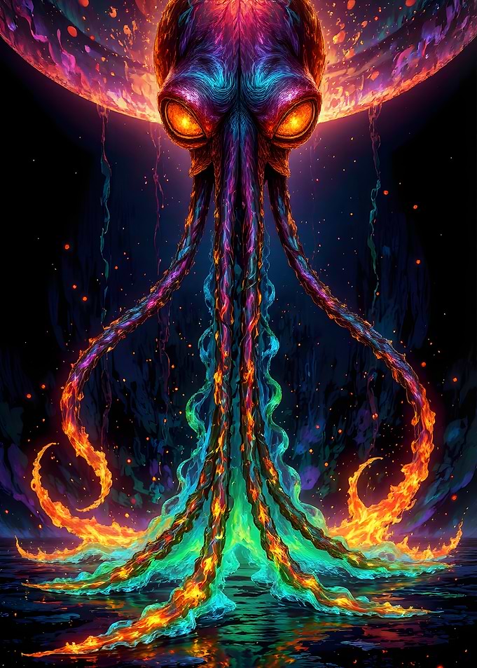 Cosmic Octopus Rising