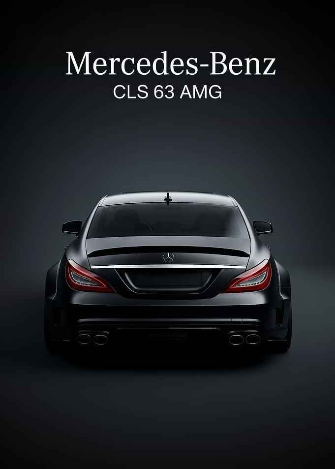 Mercedes-Benz CLS 63 AMG Rear poster
