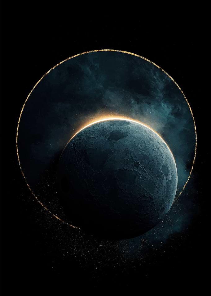 Celestial Sphere with Golden Ring