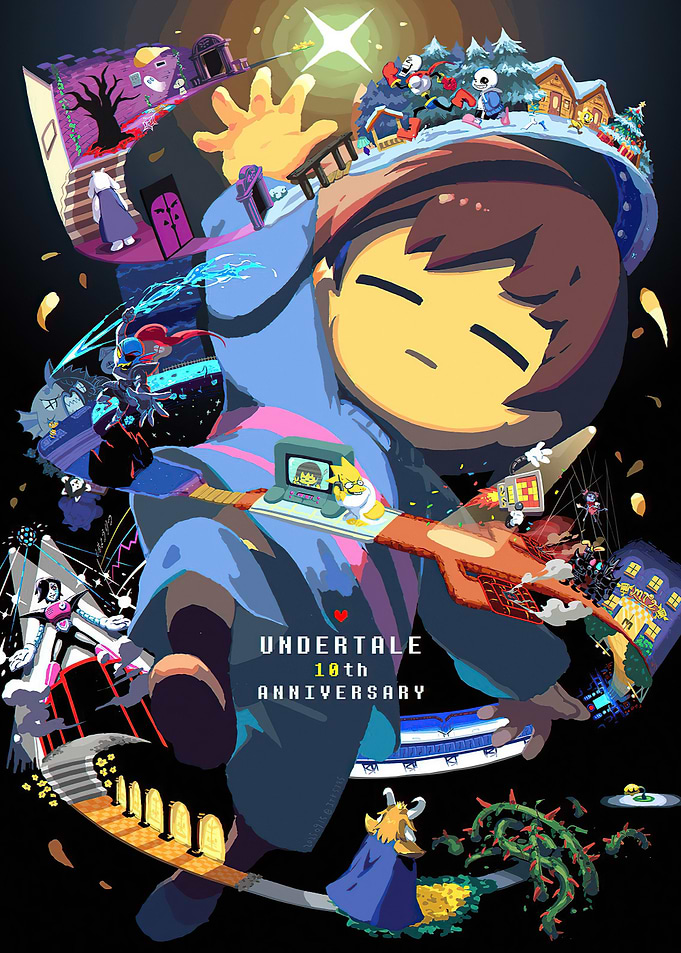 Undertale 10th Anniversary Fan Art