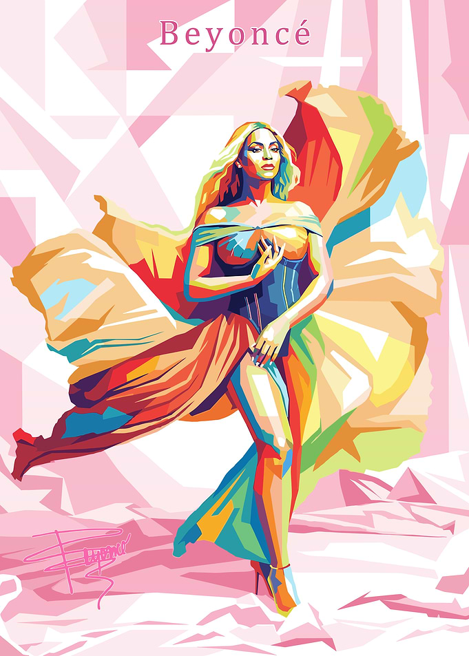 Beyoncé Pop Art Portrait