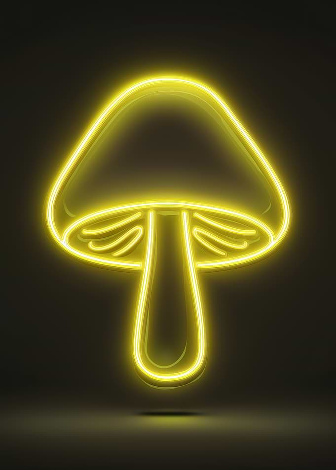 Neon Mushroom