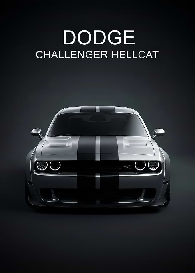 Dodge Challenger Hellcat Front poster