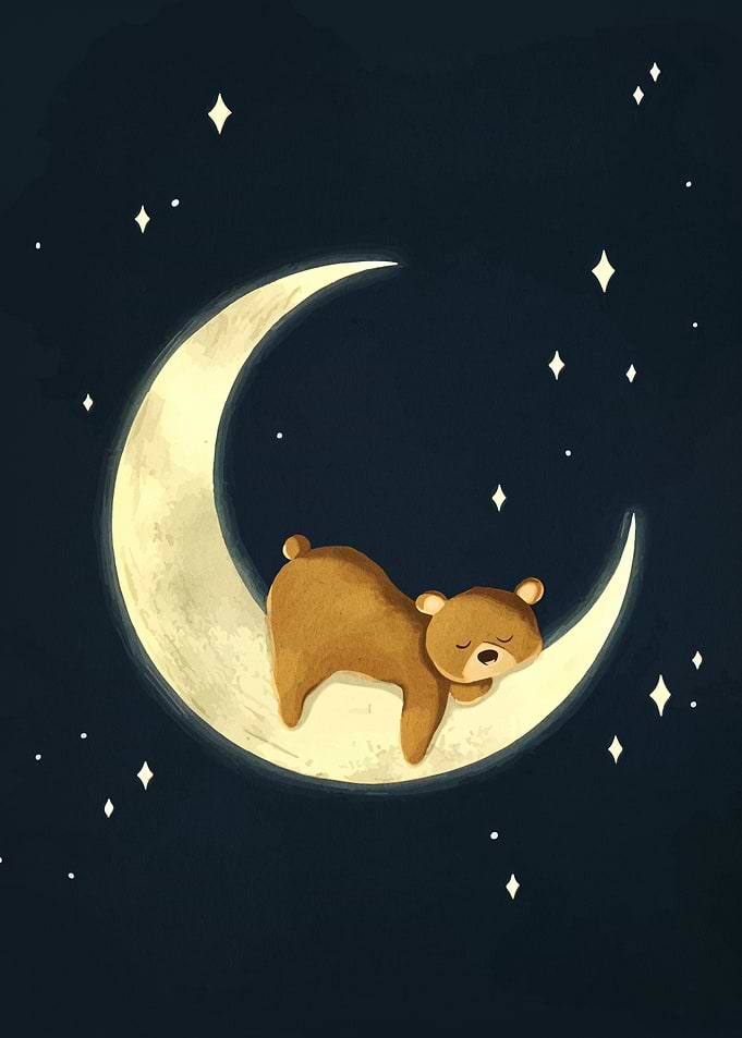 Sleeping Bear on the Moon