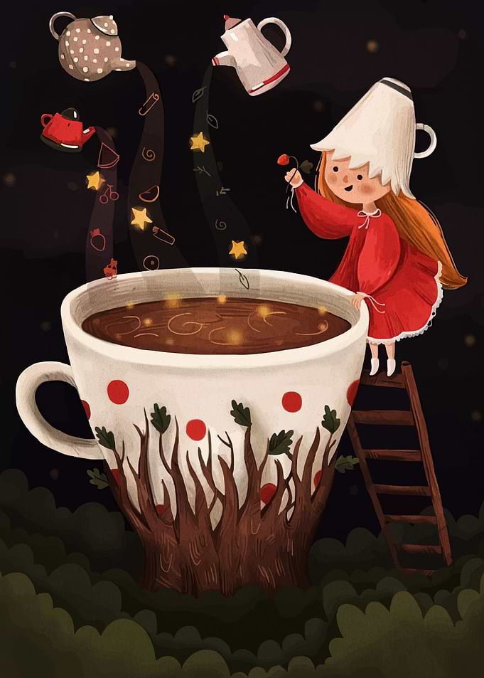 Magical Tea Party Illustration