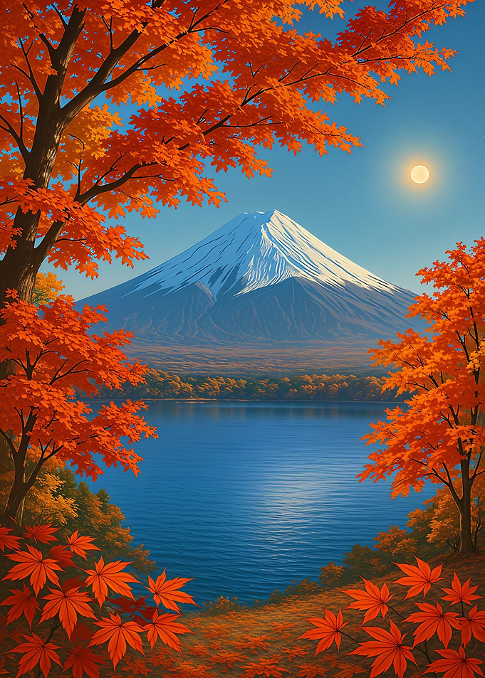 Mount Fuji Autumn Landscape