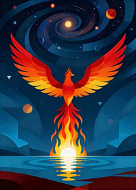 Phoenix Rising from Water