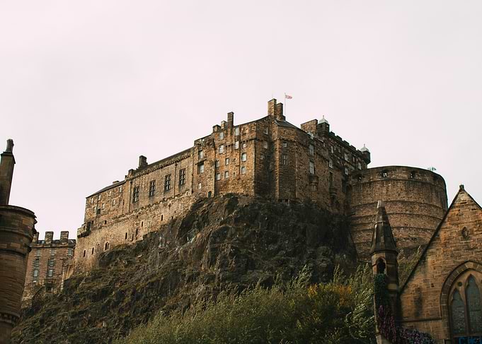 Edinburgh Castle on a Hill