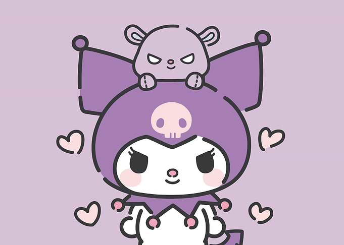 Kuromi and Baku Illustration