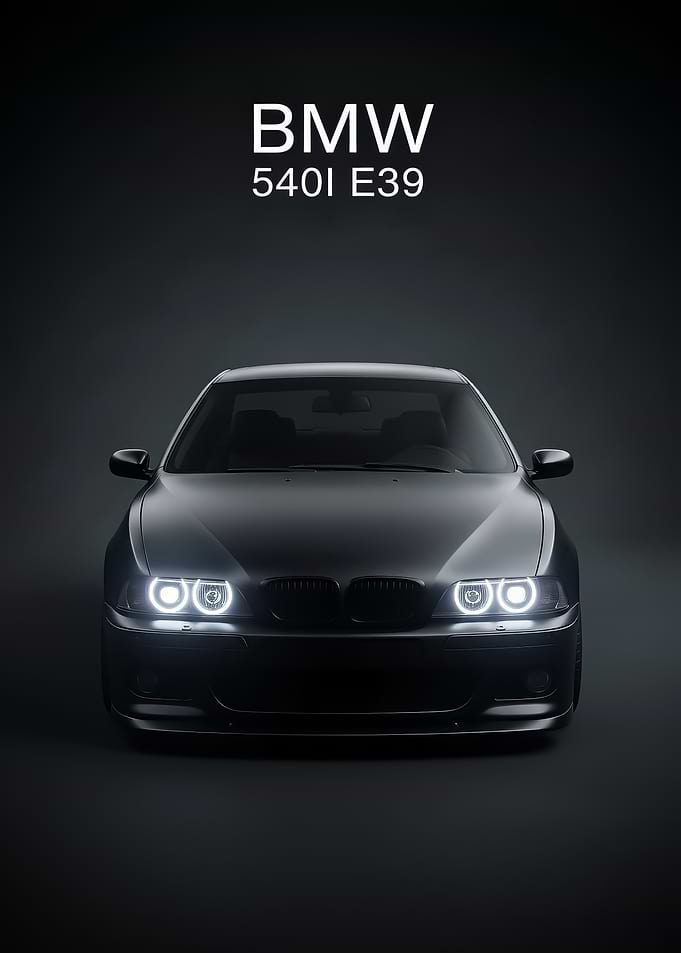BMW E39 Front poster