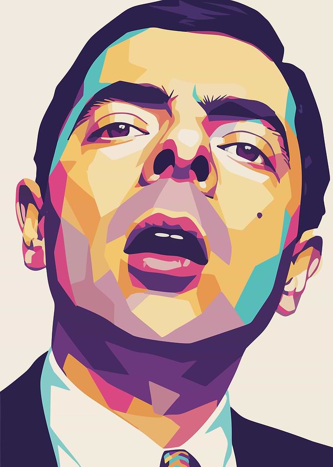 Mr. Bean Pop Art Portrait