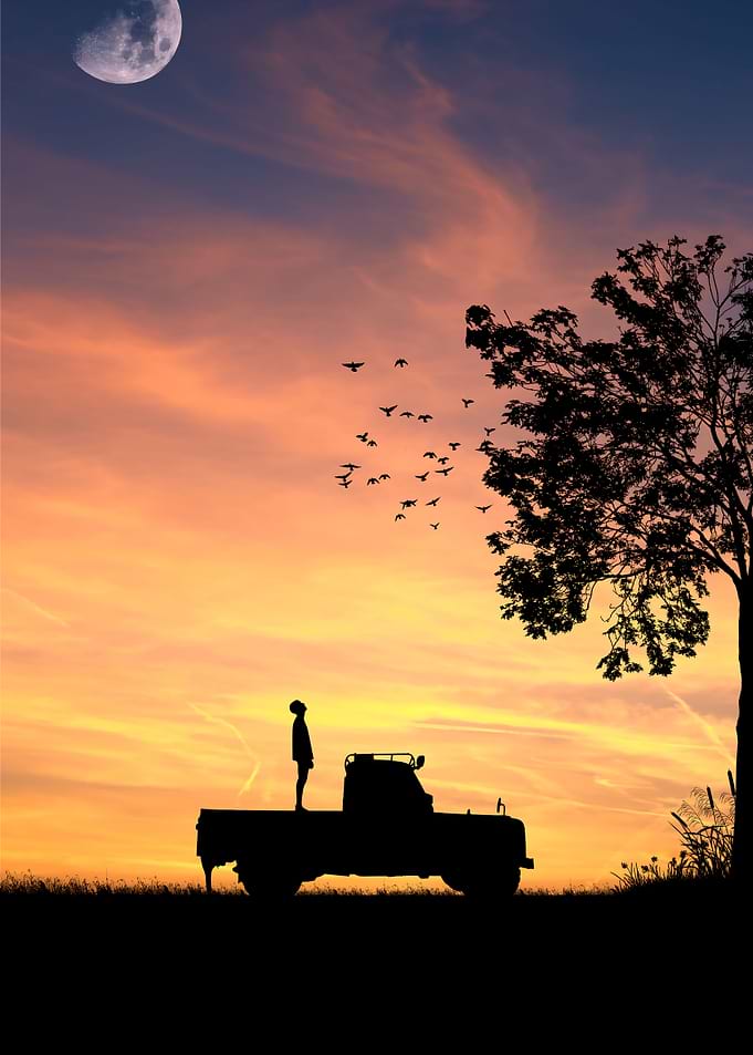 Silhouette of a Boy
