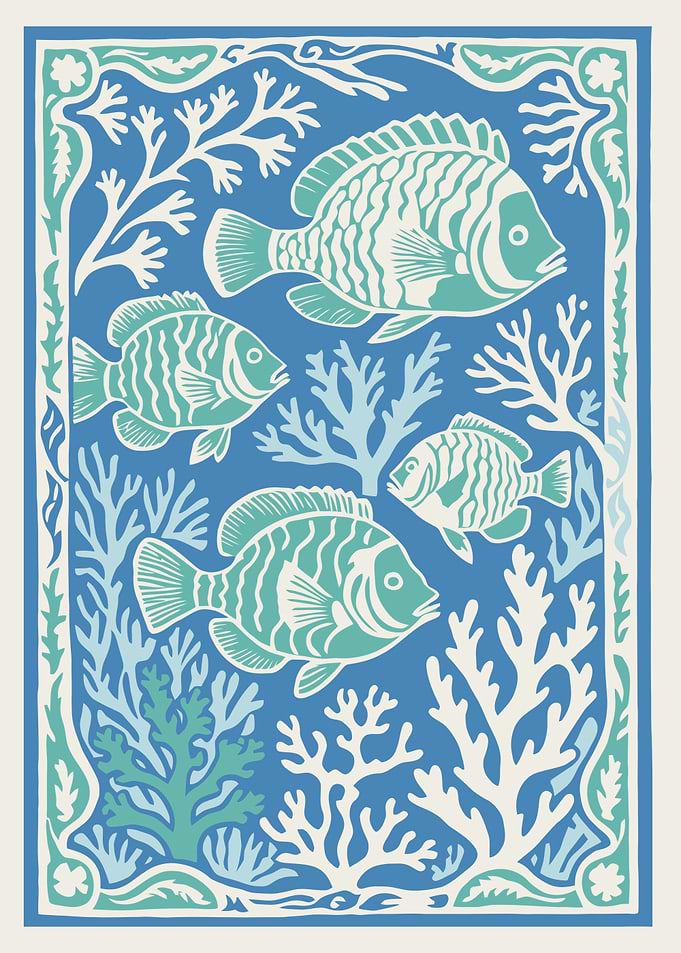 Fish and Coral Illustration