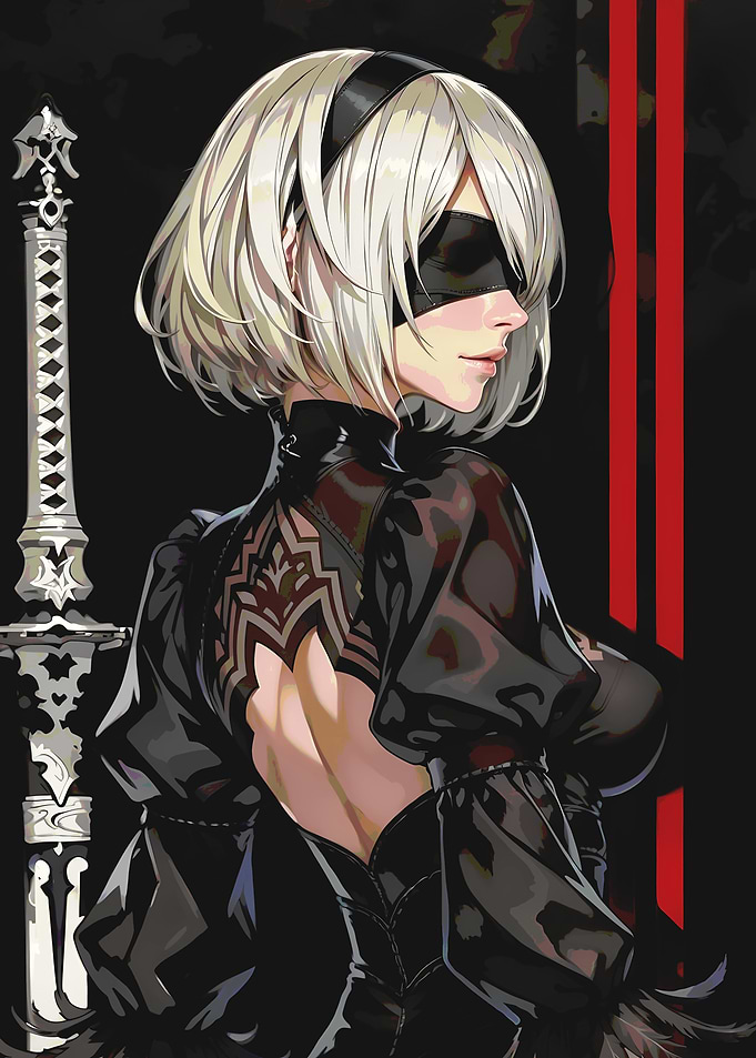 2B NieR Automata Illustration