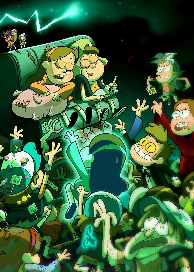 Gravity Falls Cartoon Scene