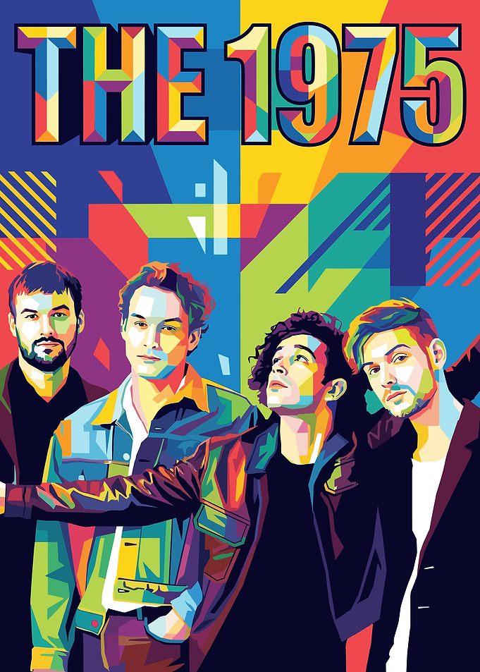 The 1975 Band Pop Art