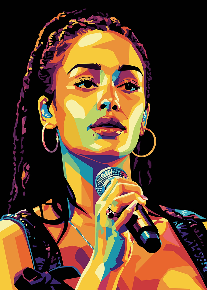 Jorja Smith Pop Art Portrait