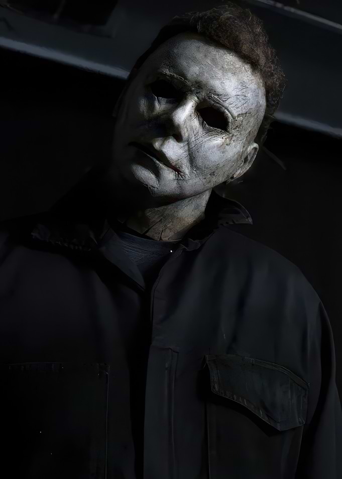 Michael Myers in the shadows