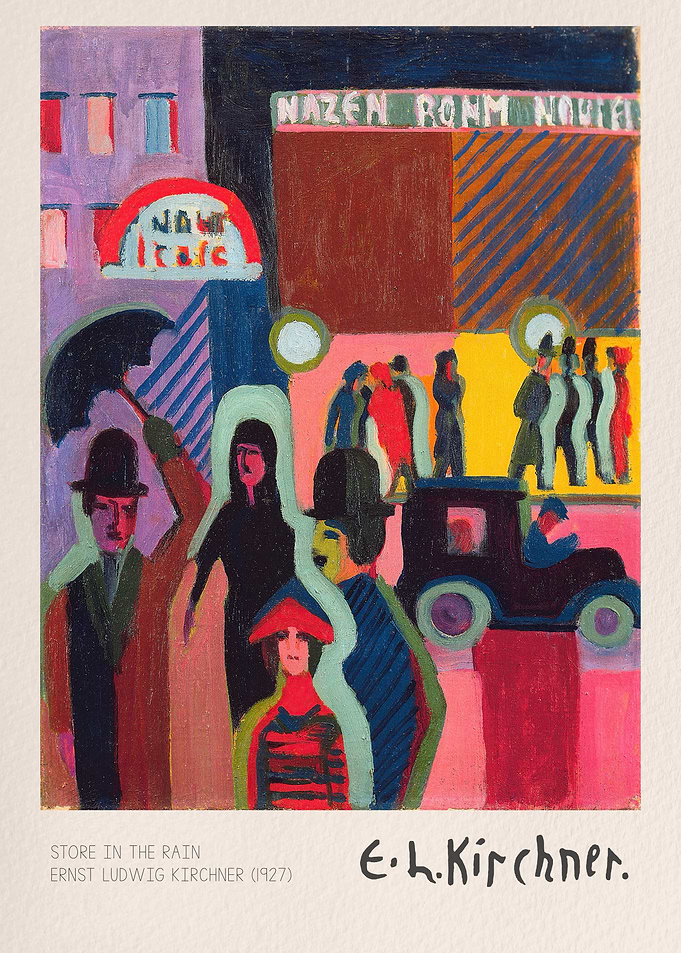 Store in the Rain by Kirchner