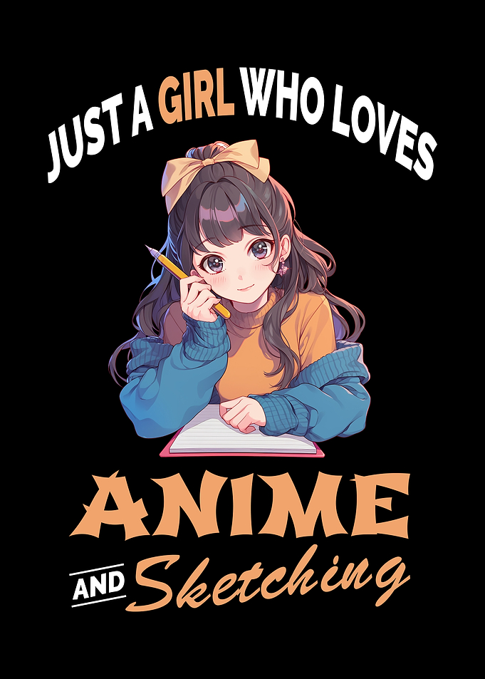 Anime Girl Loves Sketching