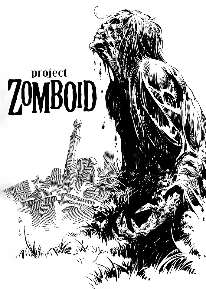 Project Zomboid Zombie Illustration