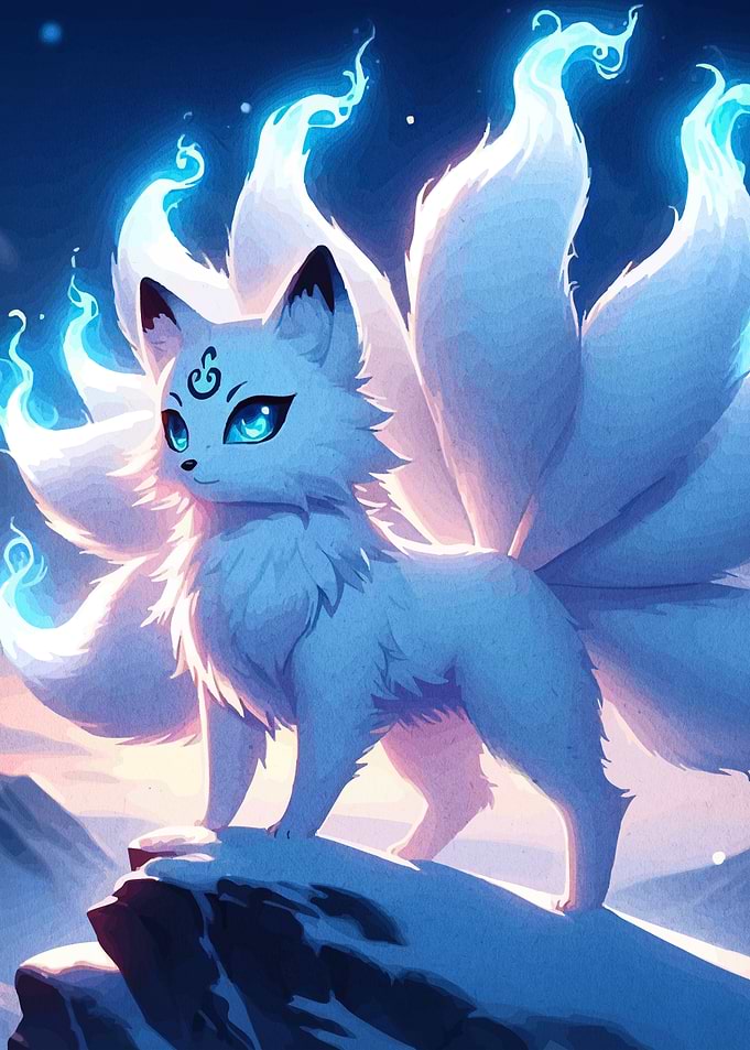 Nine-tailed Fox Digital Art