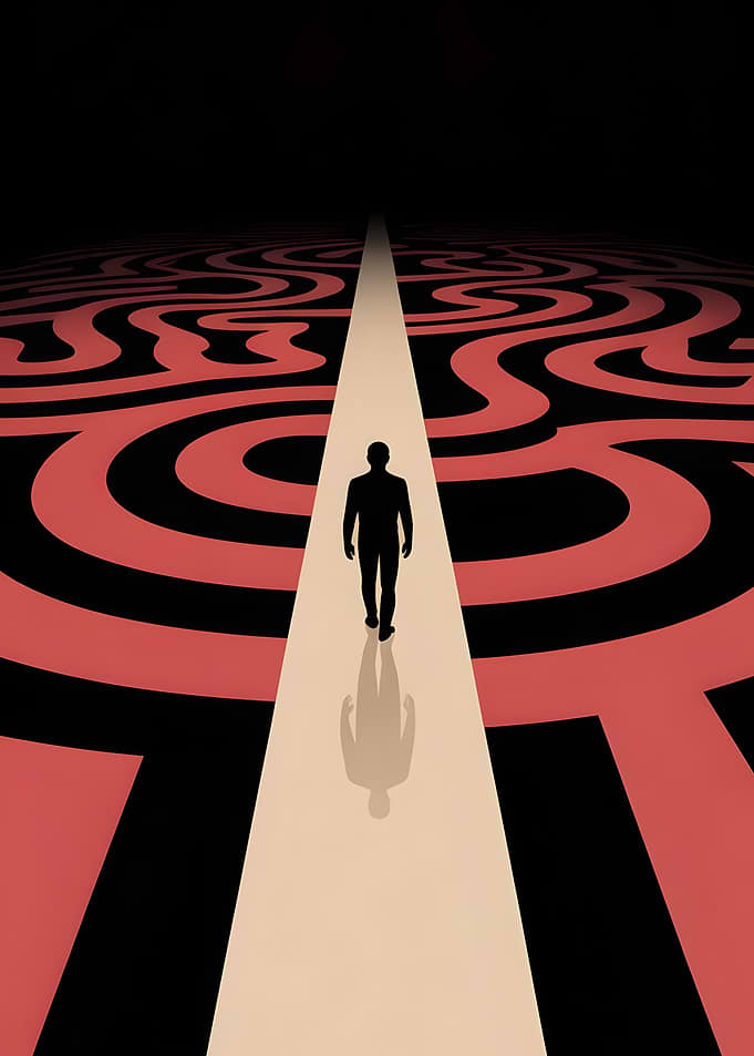 Man in Maze