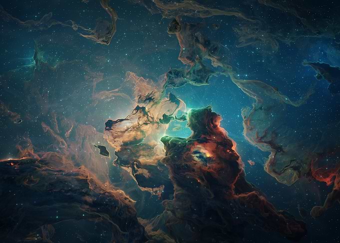 Cosmic Nebula Cloudscape