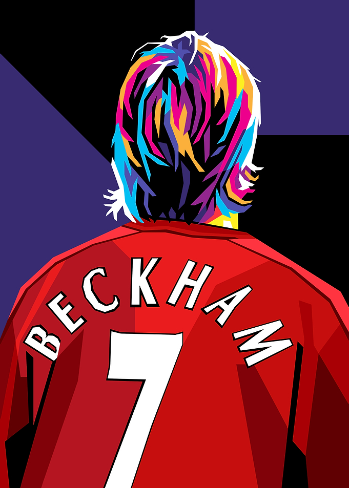 David Beckham Pop Art Portrait