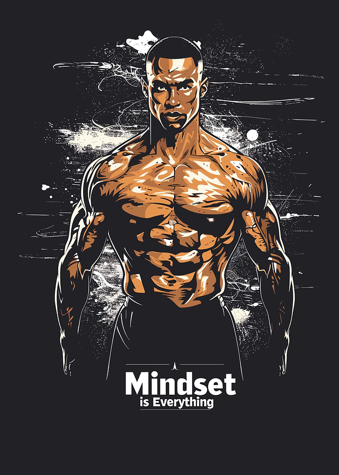 Mindset is Everything: Muscular Man