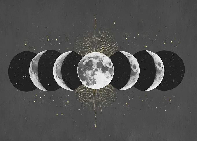 Moon Phases Art