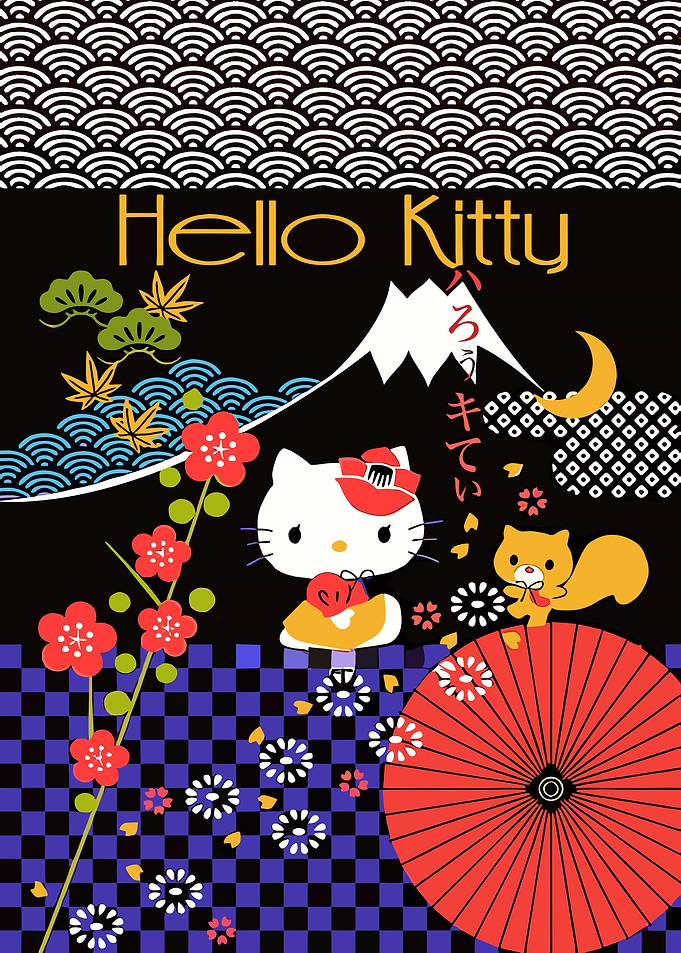 Hello Kitty Japanese Art
