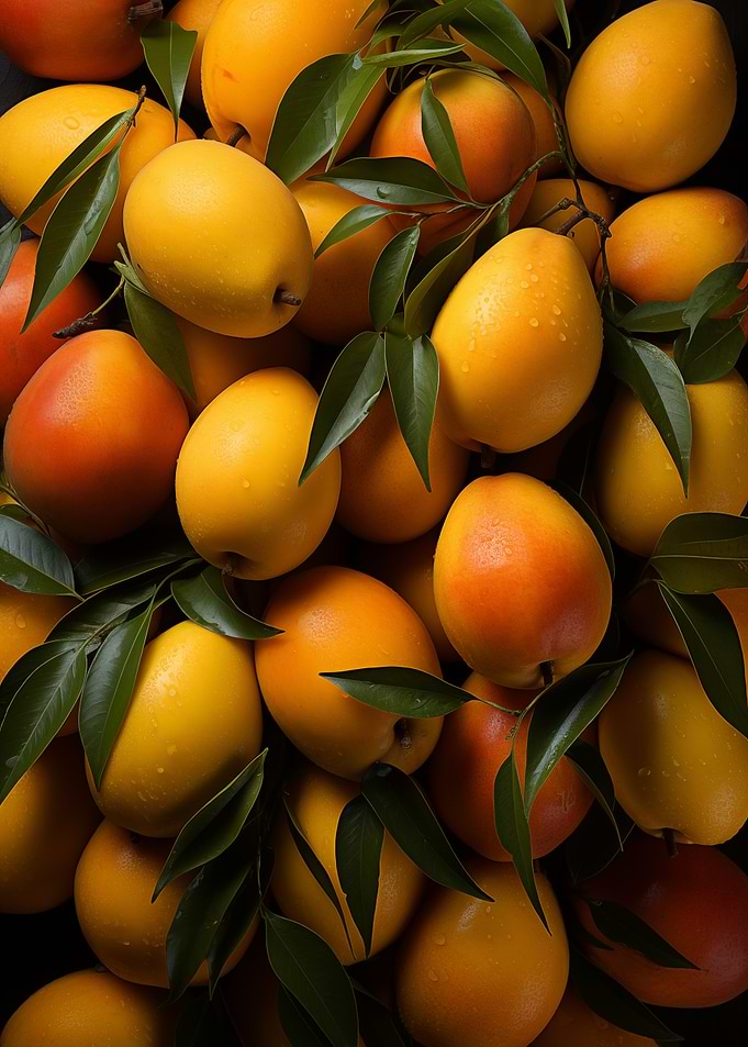 Yellow and Orange Plums