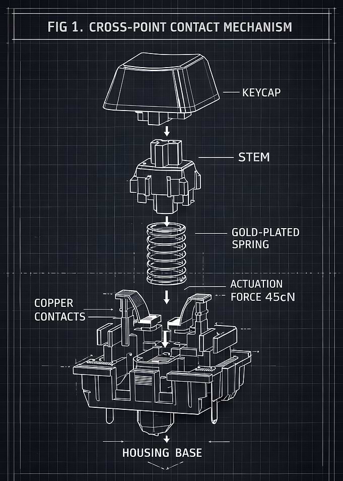 Cross-Point Contact Mechanism Blueprint