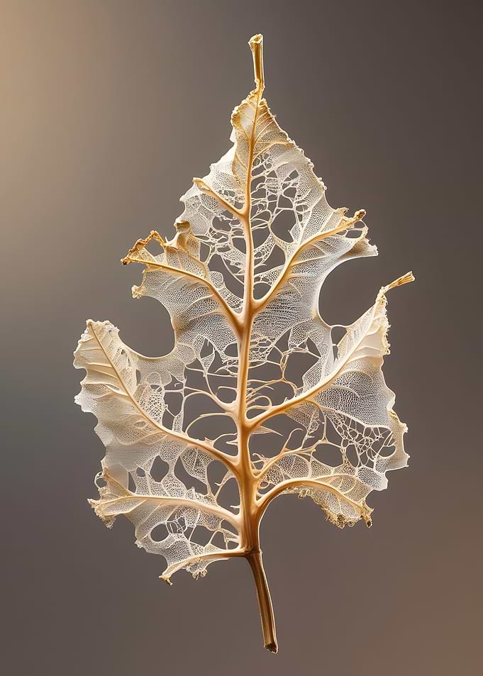 Delicate Leaf Skeleton