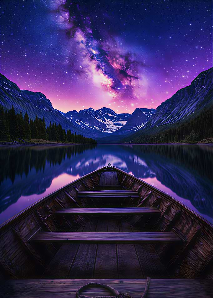 Galaxy Reflections & Mountain Calm