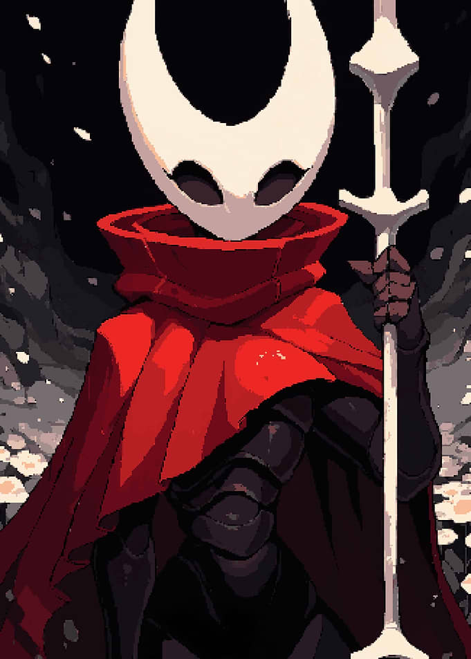 Hollow Knight Hornet Pixel Art