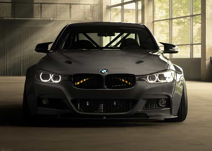 Modified Gray BMW Front View