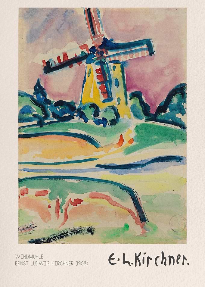 Windmill by Ernst Ludwig Kirchner