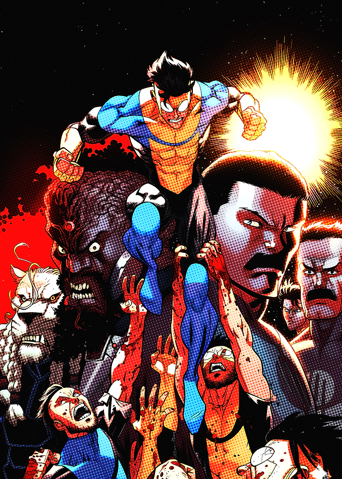 Invincible Comic Book Cover Art