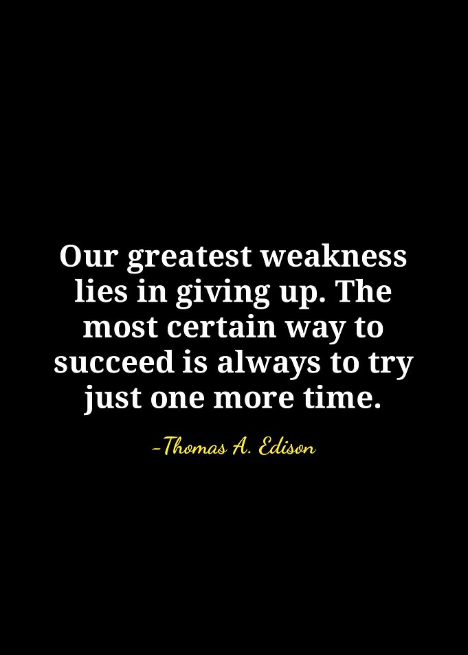 Inspirational Quote by Thomas Edison