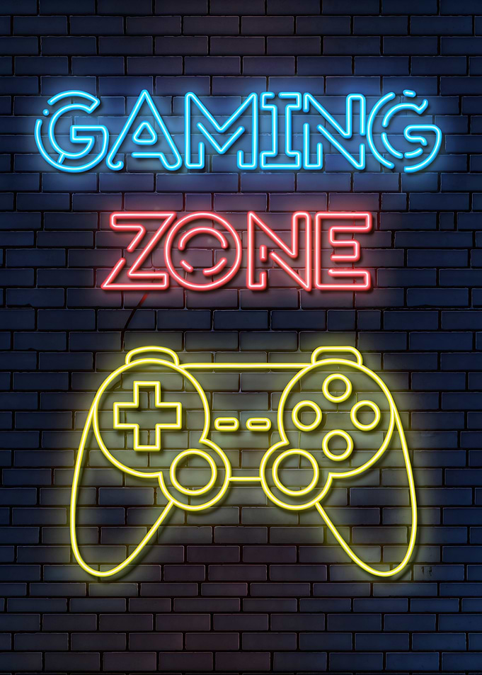 Gaming Zone Neon Signs Gamer