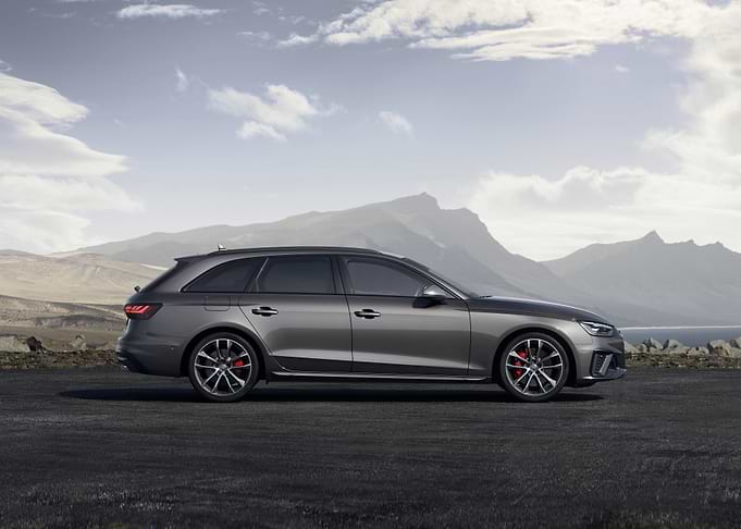 Gray Audi RS4 Avant Side View