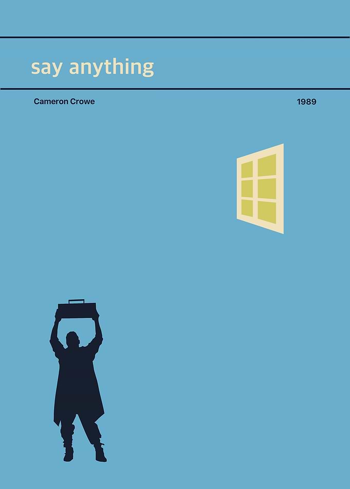 Say Anything Movie Poster Minimalist