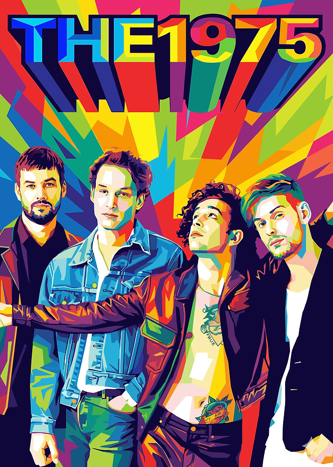 The 1975 Band Pop Art