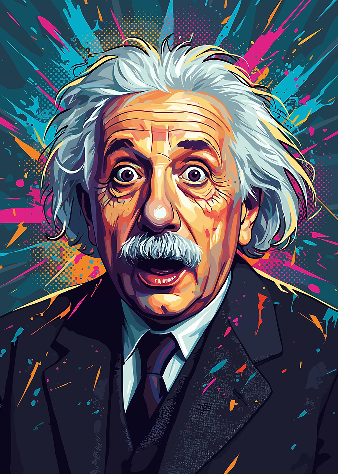 Albert Einstein Pop Art Portrait