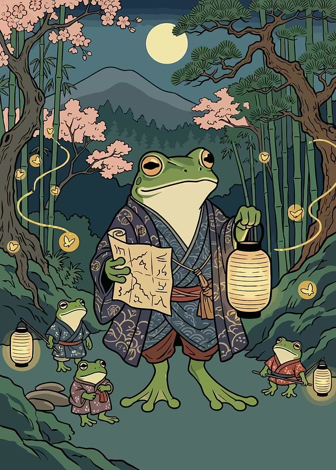 Frog Samurai Clan in Forest