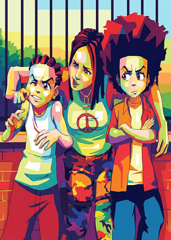 The Boondocks colorful digital art